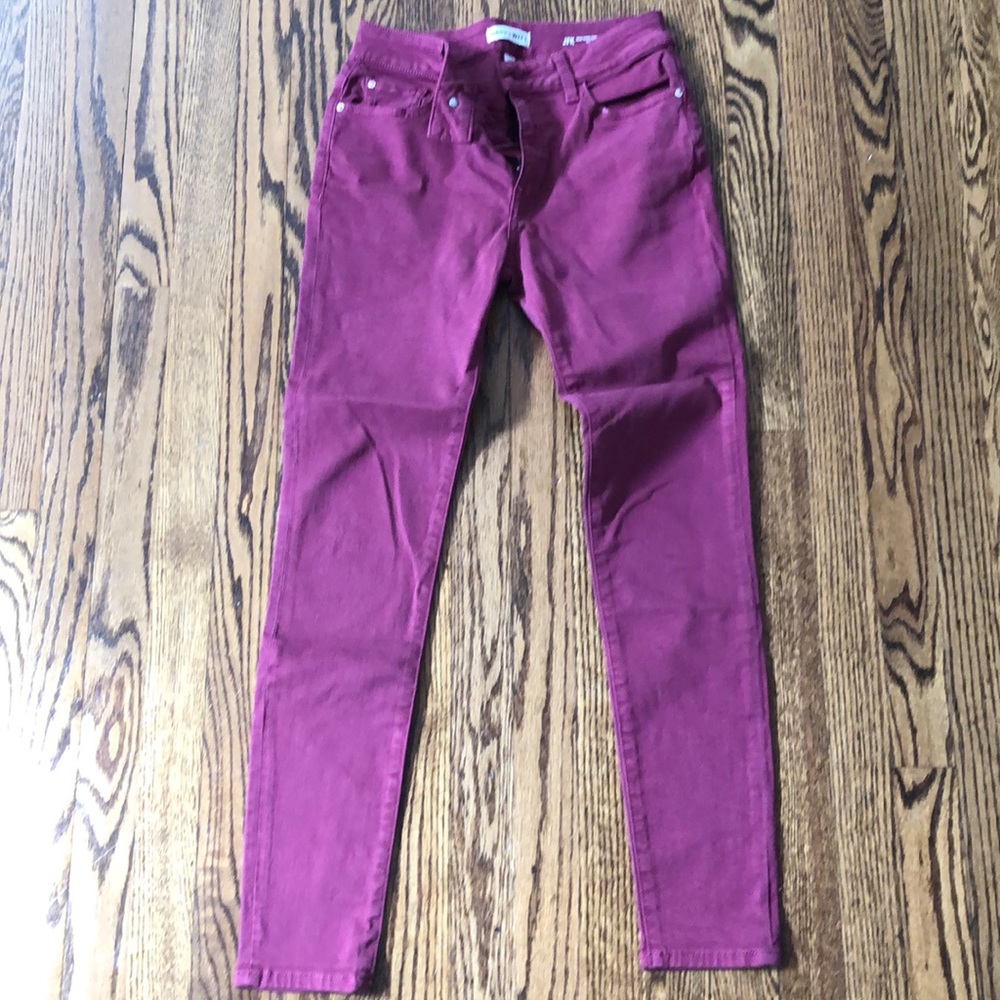 Warp + Weft burgundy pants - Size 2